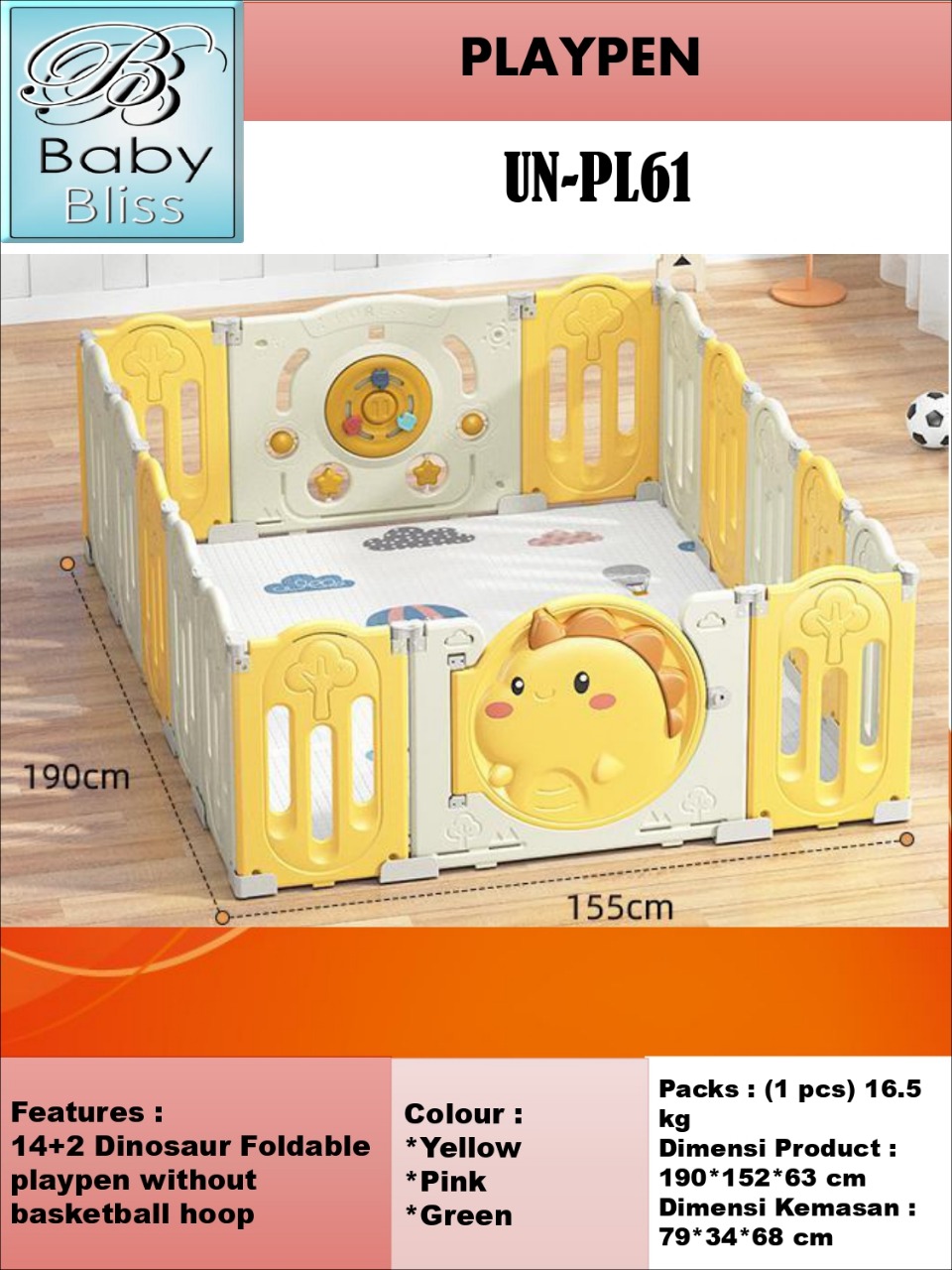 FENCE BABY BLIS 14+2