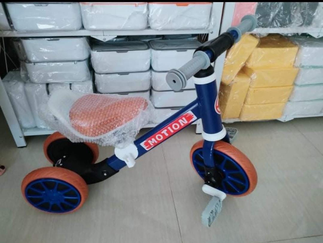 SEPEDA MOTION BIRU ORANGE NEW